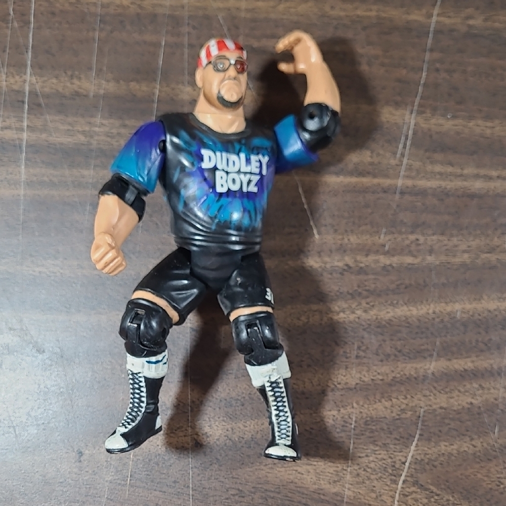 WWE Action Figure with Blue and Black Outfit